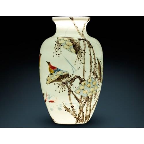 Jingdezhen Ceramic vase Masters Hand-painted Chinese Antique Vases Flower vase Living Room Decorations porcelain ceramic vase