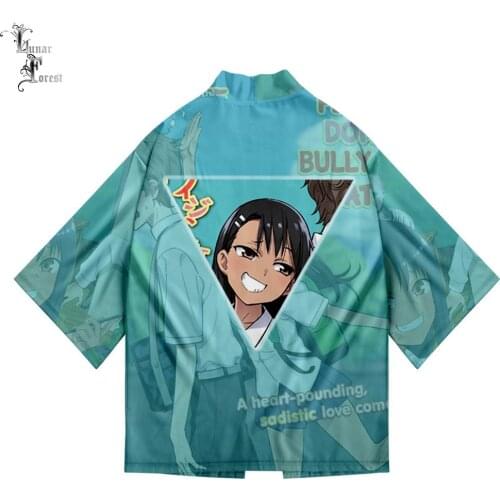 IJIRANAIDE NAGATORO SAN 3D Printing Japanese Kimono Haori Yukata Women/Men Fashion Summer Casual Cool Short Sleeve Streetwear