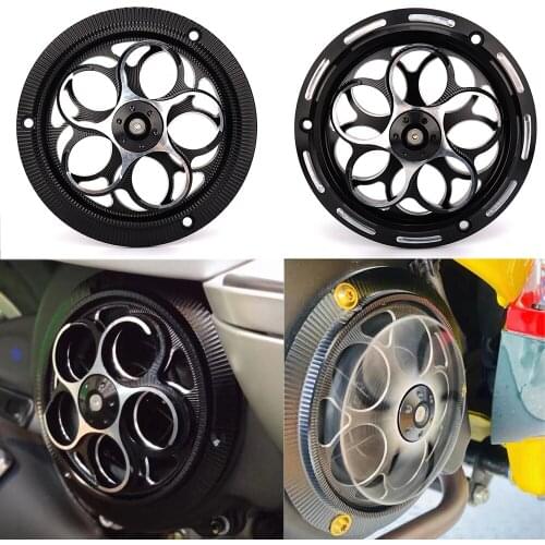 Motorcycle Engine Cover Fan Protector Radiator Guard Automatic Rotation For Vespa Sprint Primavera 150 125 Accessories