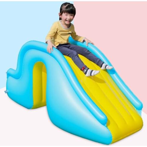 Inflatable Water Slide Wider Steps Indoor Outdoor Swimming Pool Supplies Kids Children Bouncer Castle Waterslide Summer
