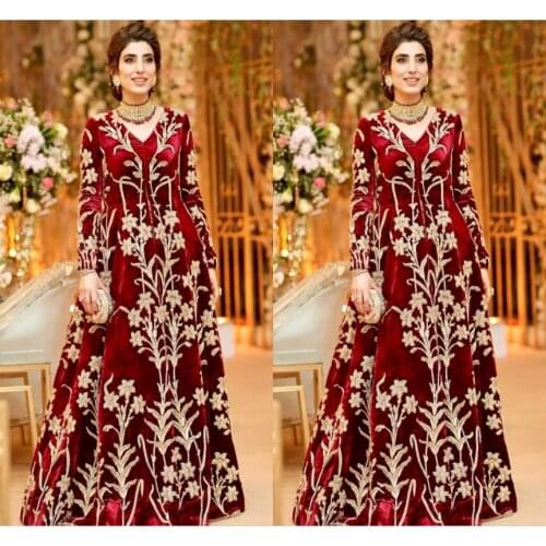 Formal Celebrity Sukienki Moroccan Caftan Evening Dresses Long Sleeves Applique Arabic Dubai Prom Dress Aso Ebi robe de soiree