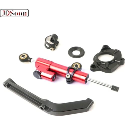 JDSOON Motorcycle Full set CNC Steering Damper Stabilizerlinear Linear Stabilizer Bracket for KAWASAKI Z1000 2014 2015 2016 2017