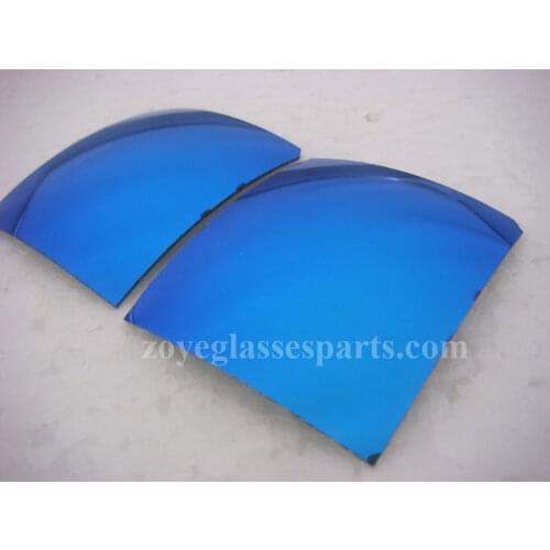 Polarized Lenses For Sunglasses TAC Polarized Lenses Dark Blue Color Revo UV400 Lenses 55*65mm 4 Base