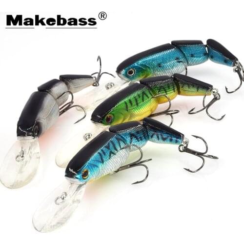 Lures Multi-Jointed Swimbait Shallow Running Hardbaits Fishing Wobblers Artificial Tackle for Trout etc three links Lure luya