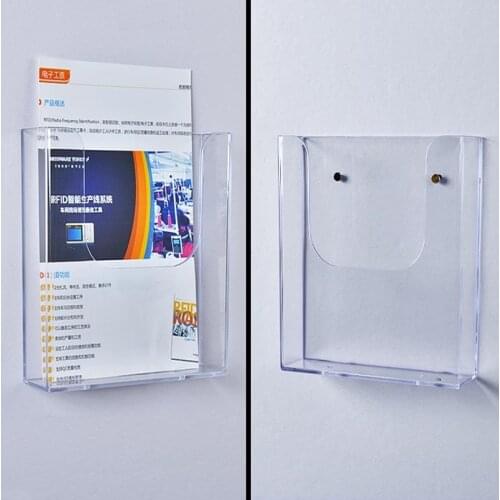 Clear Wall Mount Frame Acrylic Sign Poster Holder Acrylic Picture Price Tag Label Frame Label Display Desk