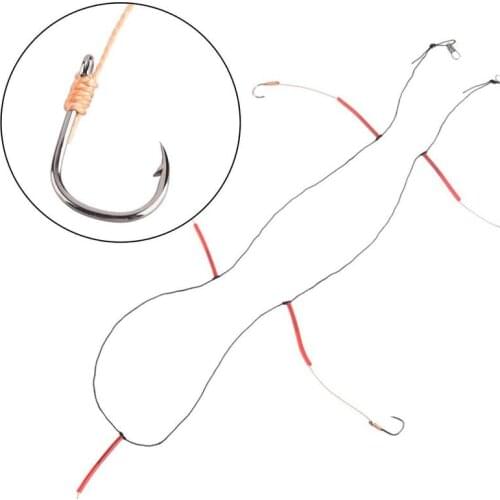 Fulljion Fishhooks Stainless Steel Rigs Swivel Fishing Combination String Hook With Small Pesca Baits 5 Tackle Single Hook F4P2