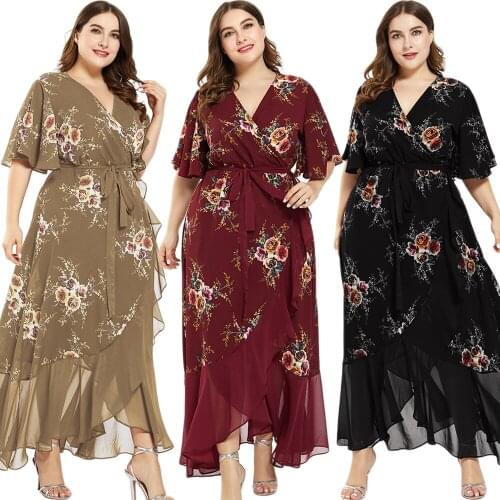 Летние платья с запахом S4LIU China At AliExpress