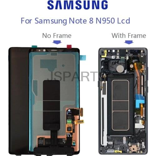 Samsung Galaxy Note 8 LCD Display Touch Screen Working With Black Spot Replacement N950 N950F N950U Note8 Super Amoled