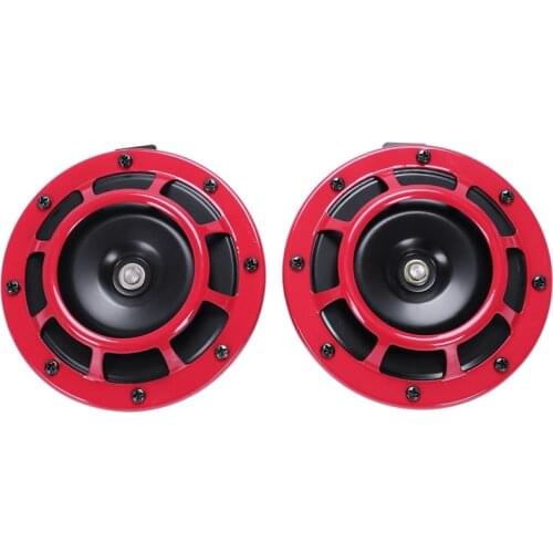 Supertone Dual Car Grille Horn (Pair) 12V 139dB For Subaru Impreza WRX Evo New -Red