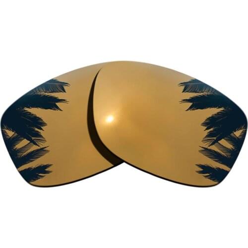 Bronze Gold Mirrored Polarized Replacement Lenses for Jupiter Squared Sunglasses Frame 100% UVA & UVB