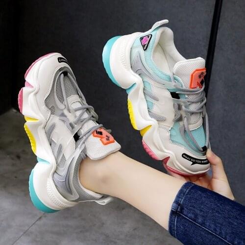 Women Sneakers Thick Sole Women Shoes Ladies Platform Shoes Chunky Sneakers Chaussures Femme Dad Shoes Women Vulcanize Shoes