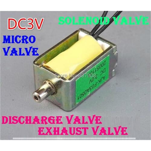 10PCS 3VDC 10*12*20mm Normal-Open Type Solenoid Valve / Exhaust Valve / Discharge Valve,Low Price