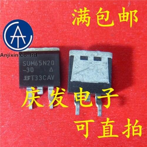 10pcs real new and orginal real stock SUM65N20-30 SUM65N20 TO-263