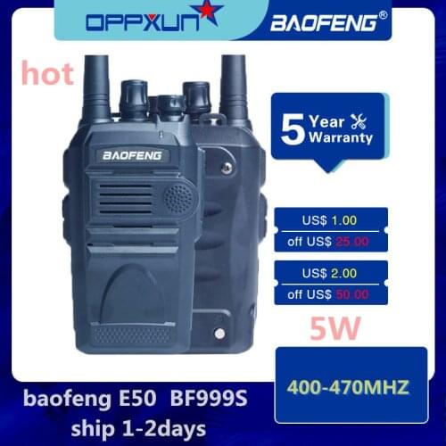 2 pcs Baofeng BF-999S 8W 4800mAh two-way walkie-talkie, 10km call distance CB radio FM UHF maritime radio broadcasting station