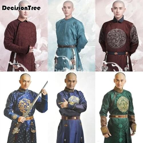 2021 custom designs treading on thin ice costume hanfu for tv play men drama costume actress chinese ancient minister costume