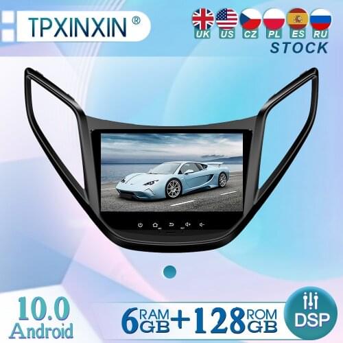 6+128GB For Hyundai HB20 Android10 Radio Player Car GPS Navigation Head Unit Car Radio with Screen WIFI DSP CARPLAY