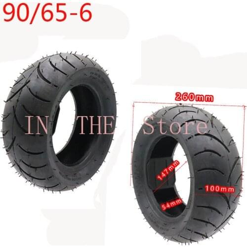90/65-6 Vacuum Tire for Electric Scooter Parts Thickening Tubeless Tyre Universal Explosion-proof Tyre
