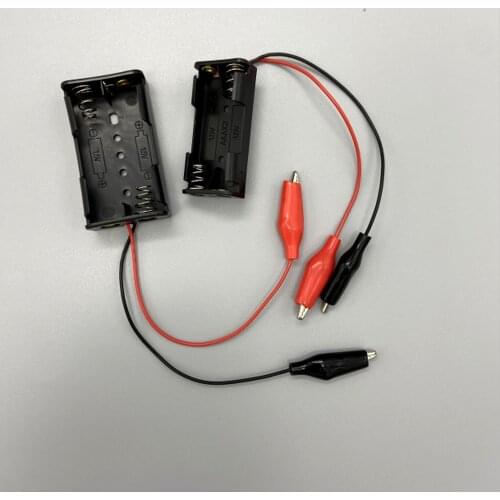 AA AAA Size Power Battery Storage Box Holder Leads Clip With 2 Slots For GAMEBOY GB GBP GBC GBA Test Motherboard Usage