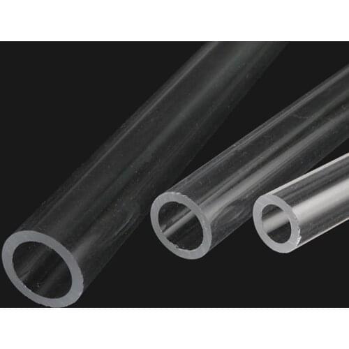 Length 48~50cm Transparent OD 12mm 14mm 16mm Acrylic Pipe Fish Tank Aquarium Clear Tube Thickness 2mm 20 Pcs