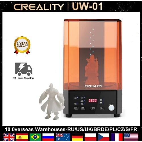 Creality UW-01 Washing/Curing Machine 2 in 1 UV Curing Rotary Box Bucket UV Light Source For LCD/DLP/SLA Resin 3D Printer Parts