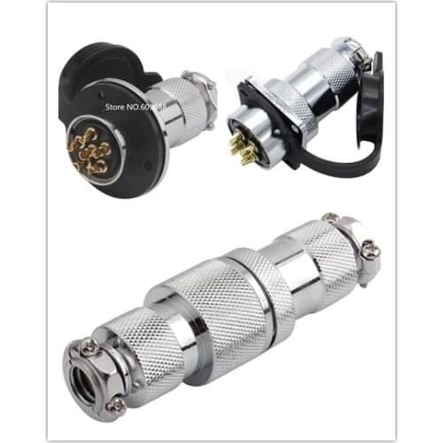 GX25 GX30 2 3 4 5 6 7 8 10 12 Pins DF25 DF30 Male&Female WaterProof Aviation Plug Socket Connector 25mm Round Squre