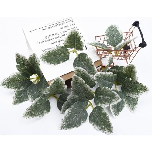 20 Pieces artificial plants for home decoration Christmas Leaves decorative flowers wreaths wedding bridal accessories