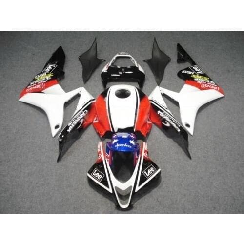 ABS Red white black Fairing kit for CBR600RR F5 07 08 CBR 600RR 2007 2008 CBR600 Motorcycle Fairings set+gifts set HC18
