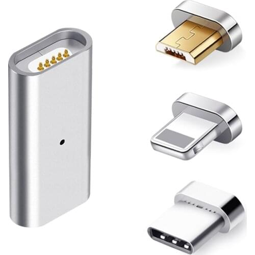 Magnetic Adapter Micro USB Magnetic Charger Converter for Magnetic Charging Date Cable for Iphone Samsung Mobile Phone Adapter