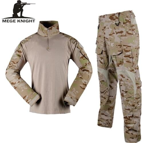 Mege Camouflage Tactical Military Uniform Multicam Special Forces Soldier Suit Combat Shirt Pants Tactics Airsoft Militaire