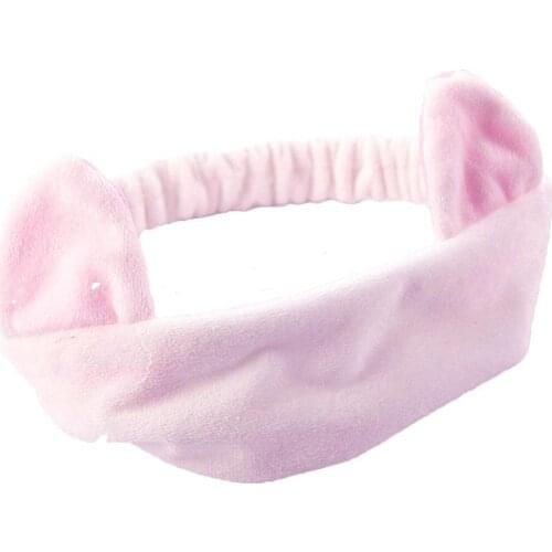 Girls Cute Coral Fleece Cat Ears Elastic Headbands Soft Comfortable Wash Face Bath Hairbands Photo Prop Hair Accessories