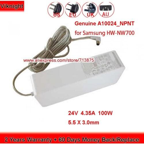 Genuine A10024_NPNT 24V 4.35A AC Adapter for Samsung HW-NW700 SLIM SOUNDBAR VL550/XU VL550/EN Laptop
