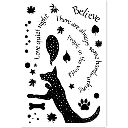 PANFELOU 11x16cm legend of the Wolf Transparent Silicone Rubber Clear Stamps cartoon for Scrapbooking/DIY Easter wedding