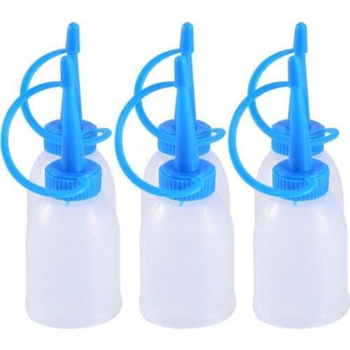 6Pcs/Bag 30ML Capacity Transparent Industrial Glue Gels Oil Plastic Home 88*35mm Quality Squeeze Empty Bottle Jet Dispenser