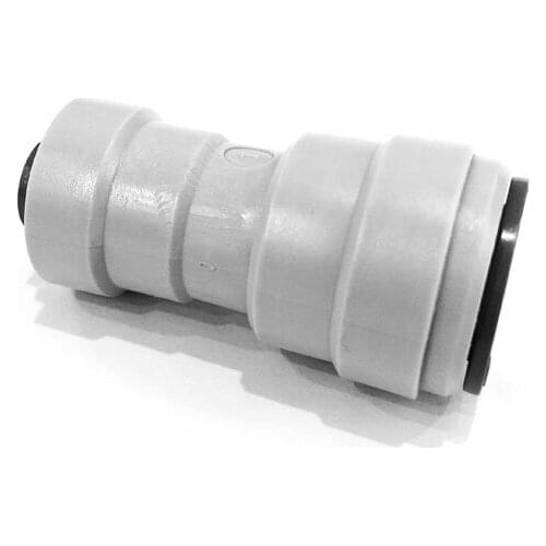 POM Straight quick attach connector 1/2" to 1/4" PE pipe union connector lock clamp free for RO water purifier water dispenser