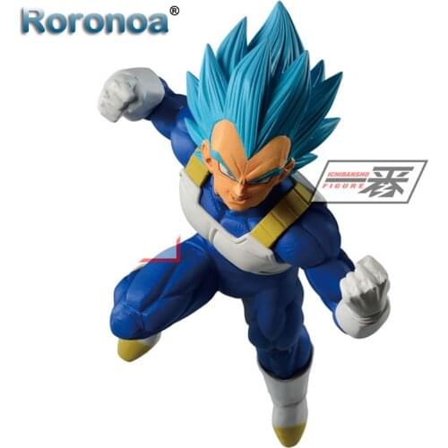 RORONOA Original Banpresto ICHIBANSHO FIGURE DBZ Super DOKKAN BATTLE SSGSS Vegeta Action Figure Collectible Model Toys Figurals