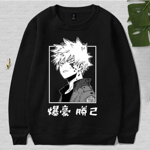 My Hero Academia Hoodie Kacchan Katsuki Bakugou Print Sweatshirt Streetwear Anime Hoodie Women Coat Anime Sweatshirt Gothic Tops