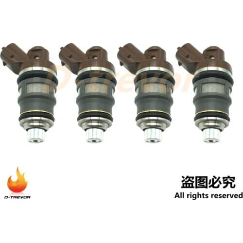 4Pcs 1001-87092 Fuel Injector Nozzle for Toyota MR2 Celica Supra Turbo 3SGTE 2JZGTE OEM 100187092