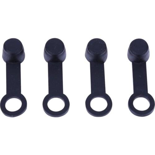 VODOOL 8mm 4pcs Motorcycle Car Brake Wire Screw Rubber Dust Cover Universal High Quality Black Motorbike Dustproof Covers New