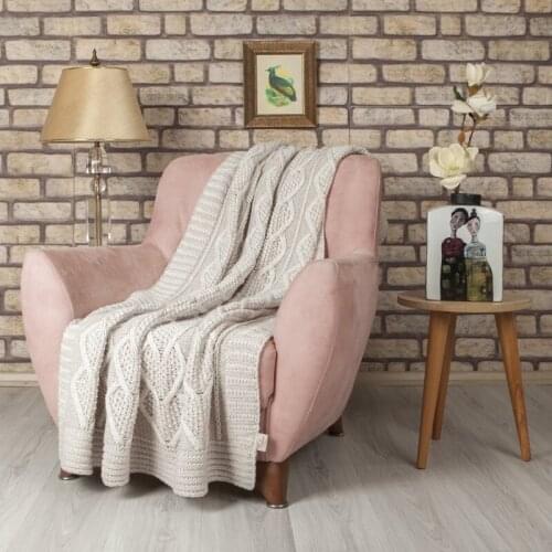 Betires Home Knitted Throw