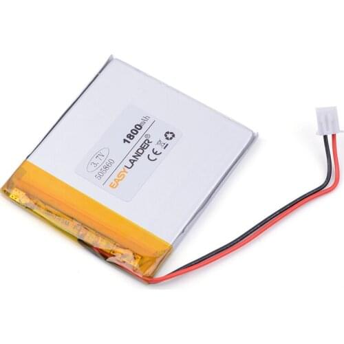 XHR-2P 2.54 1800mAh 505860 core mobile speakers navigator 3.7V polymer lithium ion battery andorid phone toys PDA Tools 055860