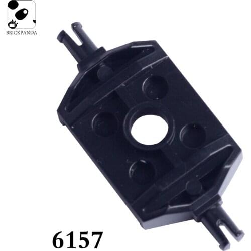 10PCS MOC Assembles Particles Accessories 6157 2x2 with Wheels Holder Wide Building Blocks Parts DIY Education Build Toys Brick