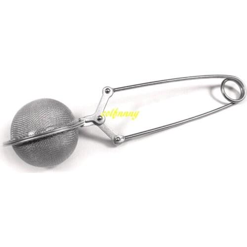 400pcs/lot Fast shipping 4.5cm Tea Infuser Stainless Steel Tea Pot Infuser Sphere Mesh Tea Strainer Handle Tea Ball