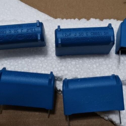 Free shipping new blue component 1.2uF 450VAC ,Electric fan component start component 10pcs/lot