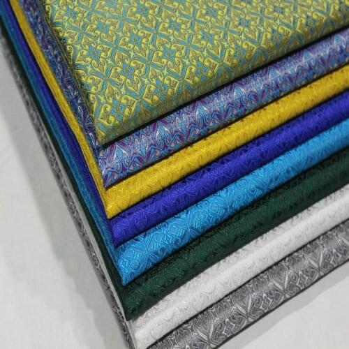 CF447 100x75cm 5colors Chinese Traditional Silk Brocade Fabric Cheongsam Clothing Pillow Cushion Jacquard Fabrics DIY Materials