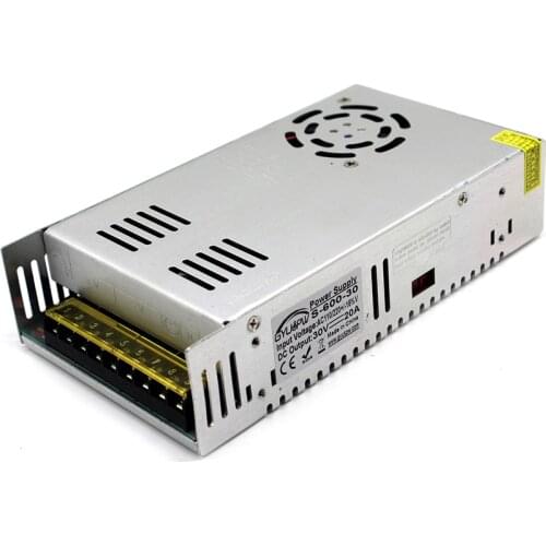 DC30V 20A 600W Power Supply Transformer 110V 220V AC To Dc 30V Power Adapter for Led Light CNC Router CCTV 3D Printer