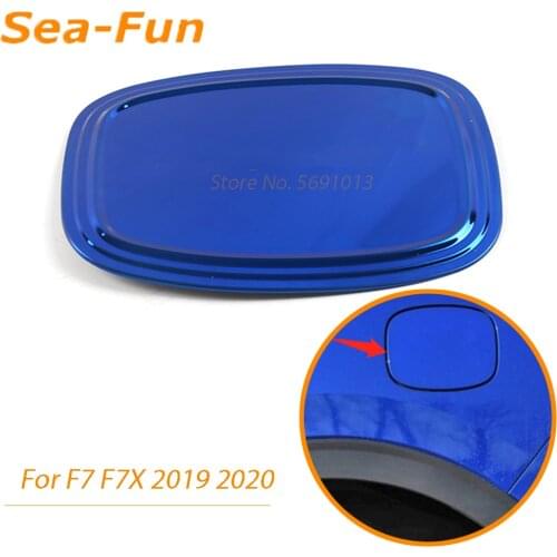 For Haval F7 F7X 2019 2020 Car Fuel Tank Cover Trim Cap Decorative Frame Protector Stickers Stainless Steel Exterior Accessories