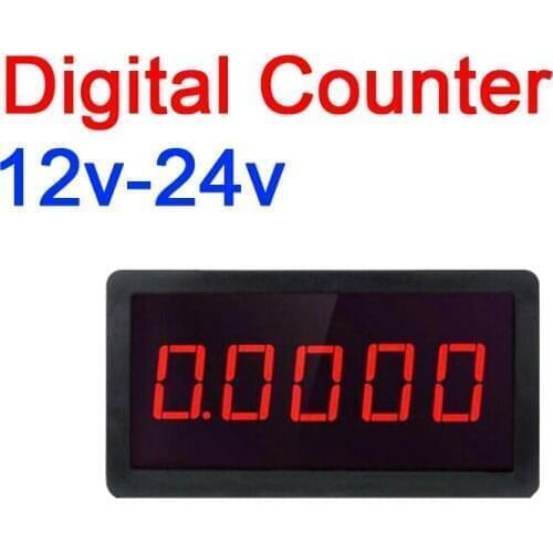 DYKB 0.56" LED Digital Punch Counter 5 Digit Electronic Counter DC 12V 24V Count 0-99999 display Up Plus Totalizer panel meter