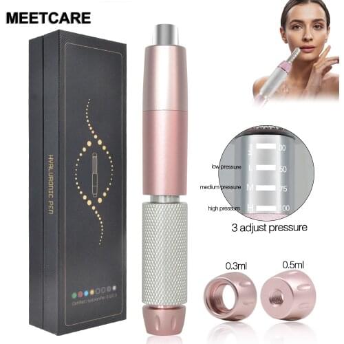 3 Adjust Pressure Hyaluron Pen for Anti Wrinkle Lip Lifting 2in 1 Hyaluronic Acid Pen Meso Injector Gun for Lip Filler Injection