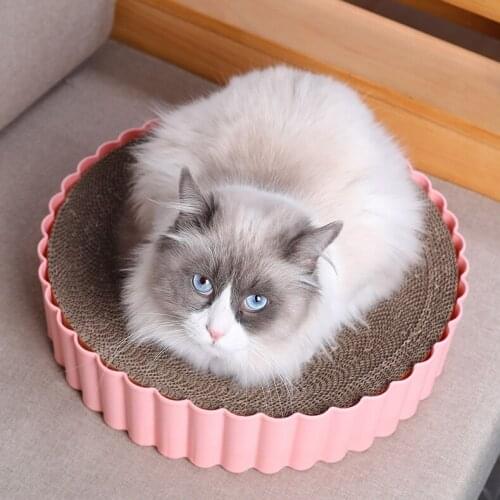 Pet Toys Cat Scratch Pad Cat Corrugated Pad Scratching Posts Kitten Corrugated Paper Pad Cats Grinding Nail Scraper Pet Toy