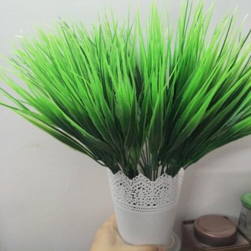 Artificial Plants Green grass Plastic plant Artificial Grass desktop decor grass for Garden Outdoor Decoration Fake Plants